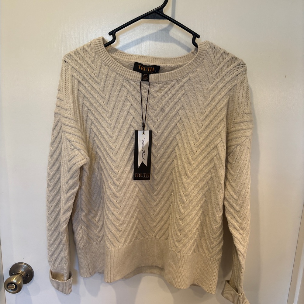 Truth Women's Textured Cream Sweater